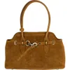Persaman New York Heather Shoulder Bag In Brown
