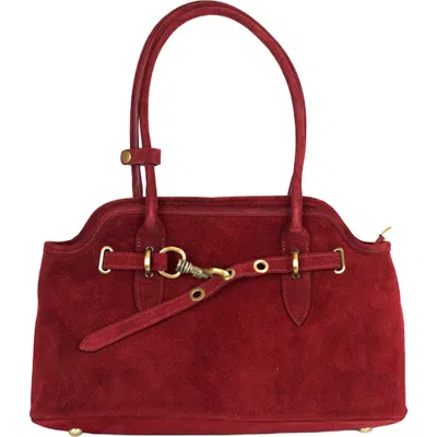 Persaman New York Heather Shoulder Bag In Red