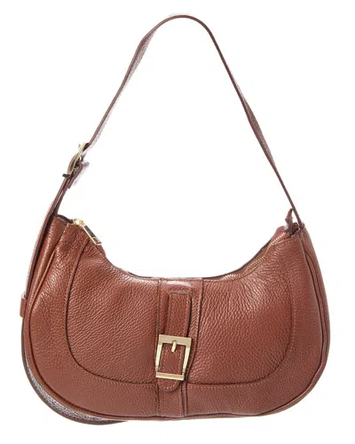 Persaman New York Imogen16 Leather Crossbody In Brown