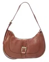 Persaman New York Imogen16 Leather Crossbody In Brown