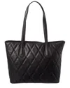 Persaman New York Ingrid Quilted Leather Tote In Black