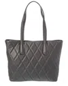 Persaman New York Ingrid Quilted Leather Tote In Gray