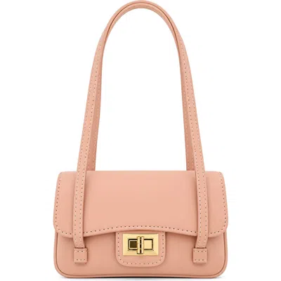 Persaman New York Isadora Leather Shoulder Bag In Pale Pink