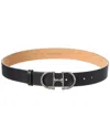 Persaman New York Jackie Leather Belt In Black