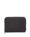 Persaman New York Jamie Zip Leather Wallet In Black