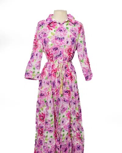 Persaman New York Juliet Dress In Pink