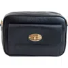 Persaman New York Leather Camera Crossbody Bag In Black