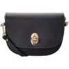 Persaman New York Leather Crossbody Bag In Black