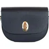 Persaman New York Leather Crossbody Bag In Blue