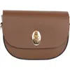 Persaman New York Leather Crossbody Bag In Brown