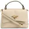 Persaman New York Leather Satchel Bag In Beige
