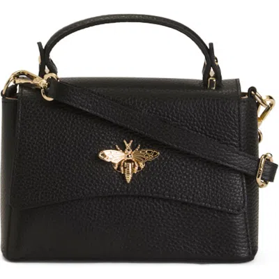 Persaman New York Leather Satchel Bag In Black