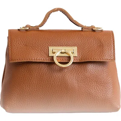 Persaman New York Leather Satchel In Saddle
