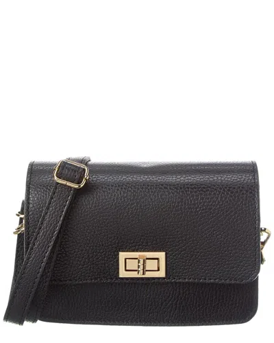 Persaman New York Leather Shoulder Bag In Black