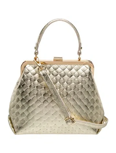 Pre-owned Persaman New York Leather Top Handle Bag