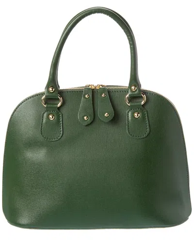 Persaman New York Leather Tote In Green
