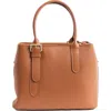 Persaman New York Leather Tote Bag In Brown