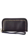 Persaman New York Leona Studded Leather Wallet In Black