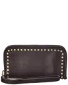 Persaman New York Leona Studded Leather Wallet In Black