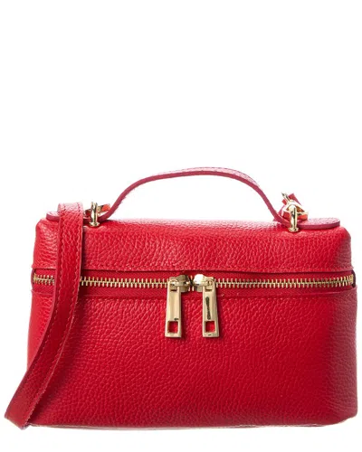 Persaman New York Livia Leather Crossbody In Red
