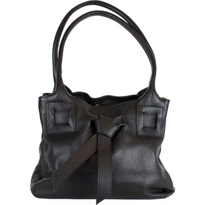 Persaman New York Lucy Small Shoulder Tote In Black