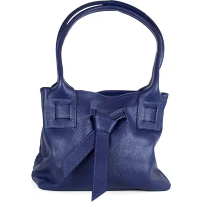 Persaman New York Lucy Small Shoulder Tote In Blue