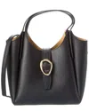 Persaman New York Luna16 Leather Shoulder Bag In Black