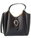 Persaman New York Luna16 Leather Shoulder Bag In Black