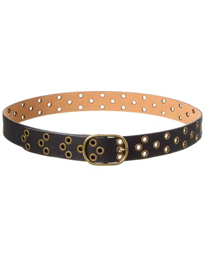 Persaman New York Lyric16 Leather Belt In Black