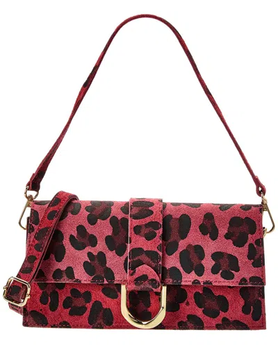 Persaman New York Macy13 Leather Clutch In Red