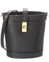 Persaman New York Maxine16 Leather Bucket Bag In Black