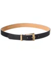 Persaman New York Meadow16 Leather Belt In Gold