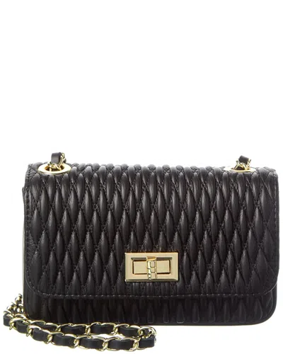 Persaman New York Mia Quilted Leather Crossbody In Black