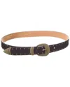 Persaman New York Mia92 Suede Belt In Black