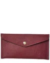 Persaman New York Mina Leather Wallet In Burgundy
