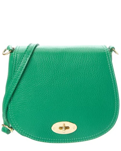 Persaman New York Nadia16 Leather Crossbody In Green