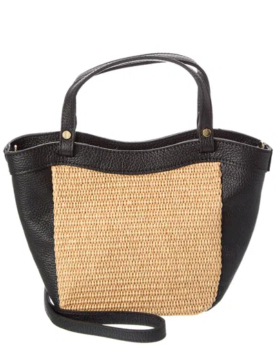 Persaman New York Odette Straw & Leather Tote