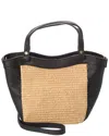 Persaman New York Odette Straw & Leather Tote