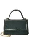 Persaman New York Priscilla13 Leather Clutch In Green