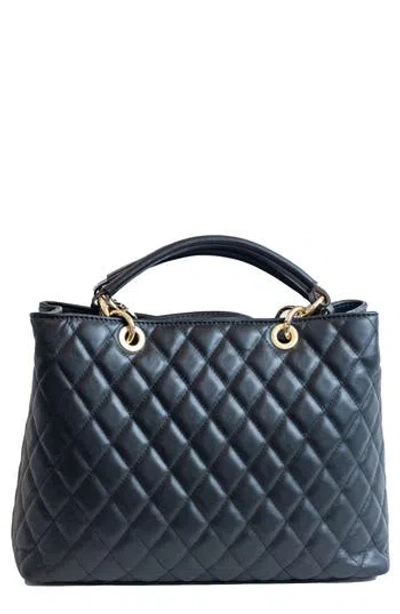 Persaman New York Quilted Tote In Black