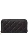 Persaman New York Quincy Quilted Leather Wallet In Black