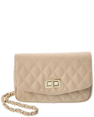 Persaman New York Quinn 21 Quilted Leather Crossbody In Neutral