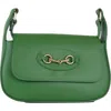 Persaman New York Reagan Bit Leather Shoulder Bag In Green