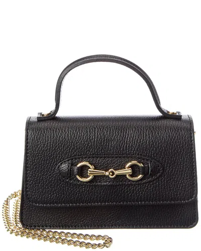 Persaman New York Reagan Leather Shoulder Bag In Black