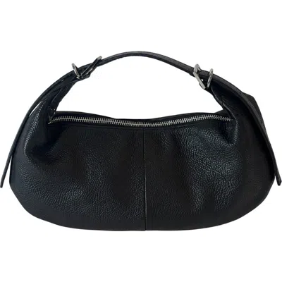 Persaman New York Reagan Leather Shoulder Bag In Black