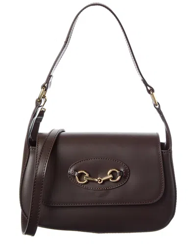 Persaman New York Reagan Leather Shoulder Bag In Brown