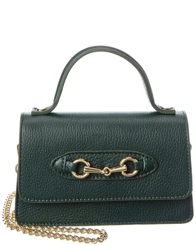 Persaman New York Reagan Leather Shoulder Bag In Green