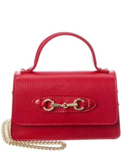 Persaman New York Reagan Leather Shoulder Bag In Red
