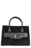 Persaman New York Renata 18 Suede Tote In Black