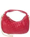 Persaman New York Rowyn16 Leather Shoulder Bag In Red